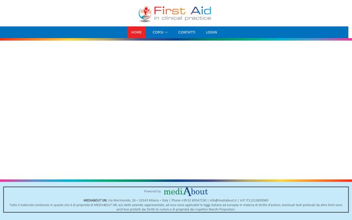 Screenshot of firstaidinclinicalpractice.com