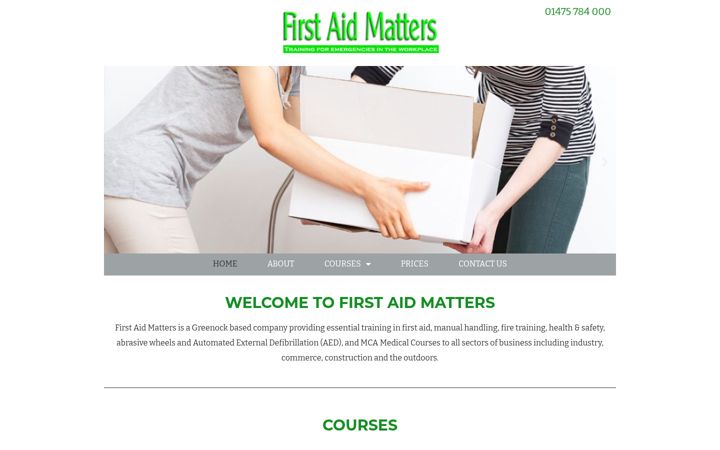 Ekrānuzņēmums no firstaidmattersscotland.co.uk