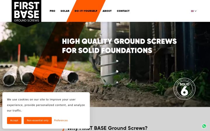Screenshot of firstbasegroundscrews.com