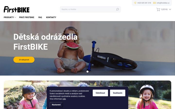 Screenshot of firstbike.cz