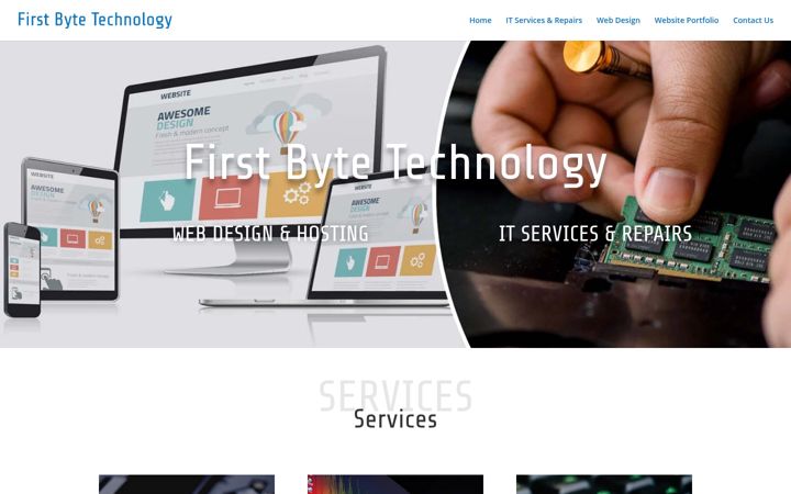 Screenshot of firstbytetechnology.com