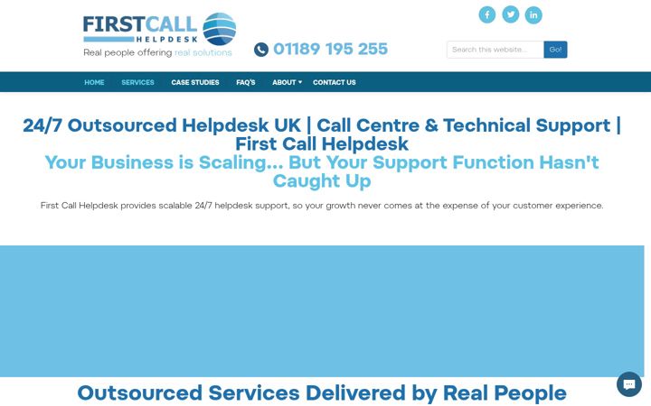 Screenshot of firstcallhelpdesk.co.uk