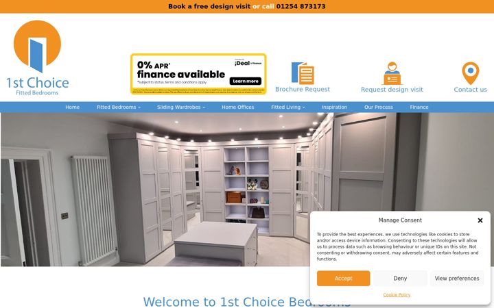 Screenshot of firstchoicebedrooms.co.uk