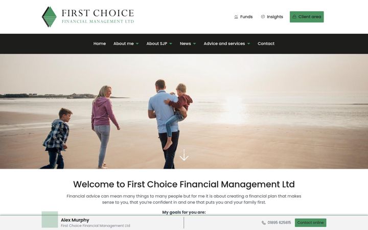 Screenshot stránky firstchoicefinancial.co.uk