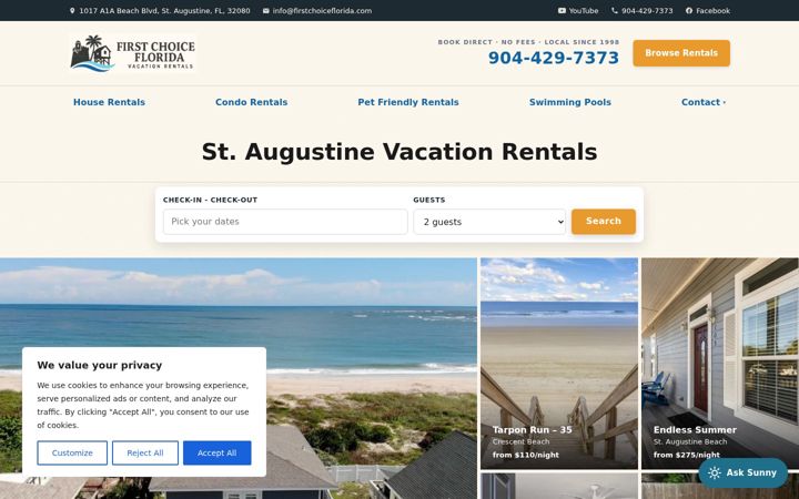 Screenshot of firstchoiceflorida.com