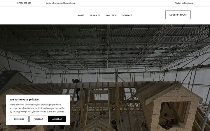 Screenshot of firstchoiceframingltd.co.uk