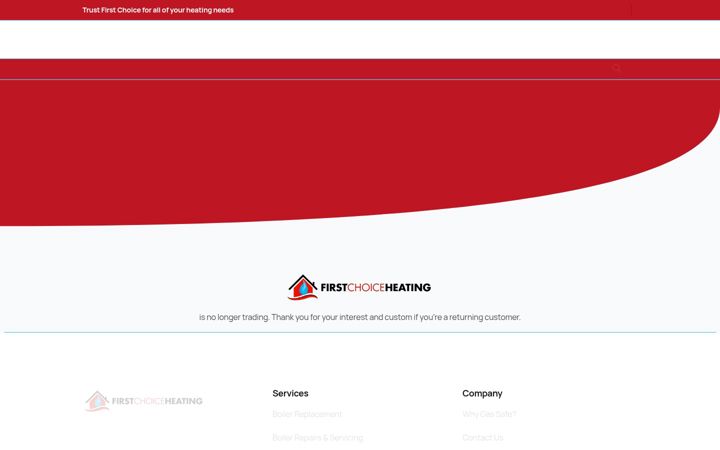 Screenshot of firstchoiceheatingnorthampton.co.uk