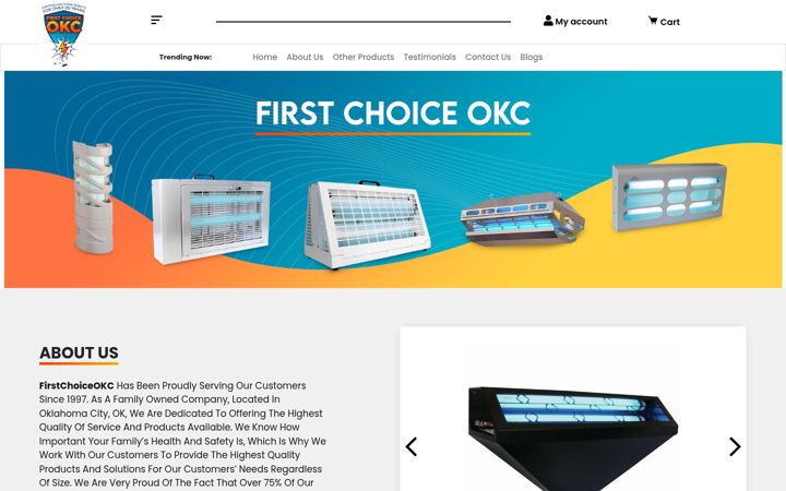 Screenshot of firstchoiceokc.com