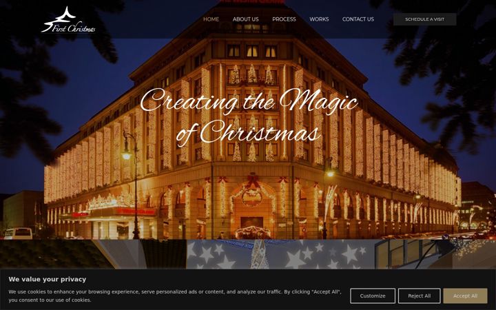 Screenshot of firstchristmas.com