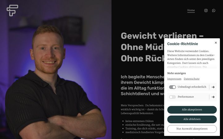 Екранна снимка на firstclass-coaching.de
