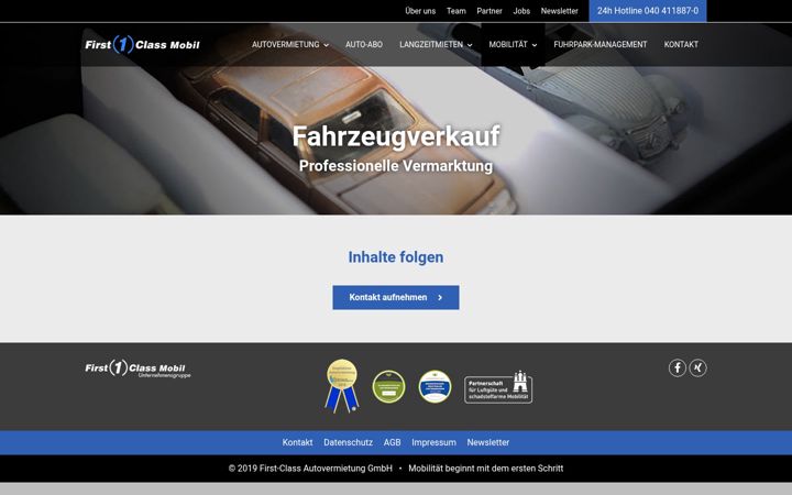 Screenshot of firstclass-fahrzeugverkauf.de