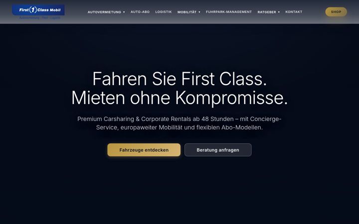 Screenshot of firstclass-mobil.de