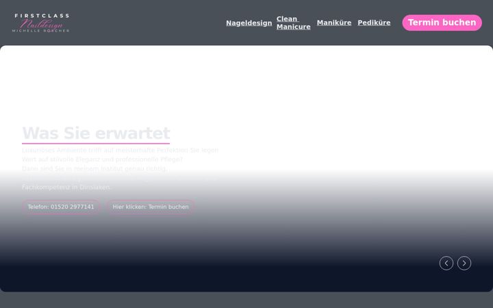 Screenshot of firstclass-nails.de
