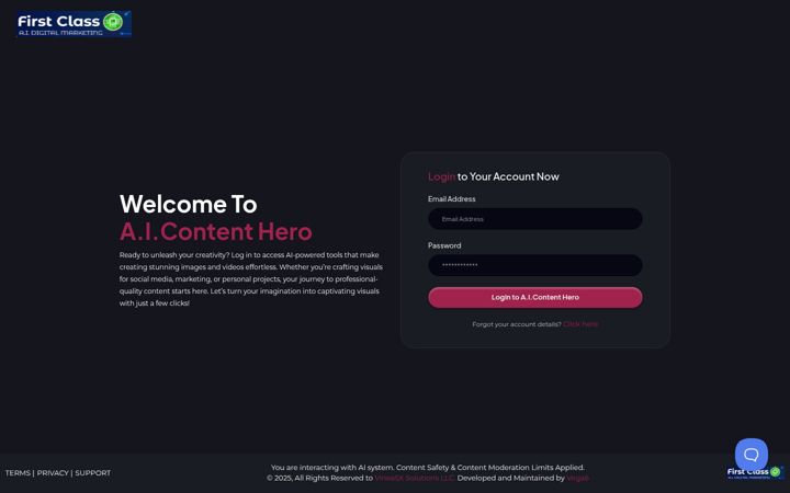 Screenshot of firstclasscontenthero.online