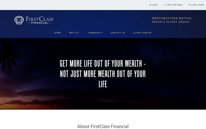 Screenshot of firstclassfinancial.nm.com