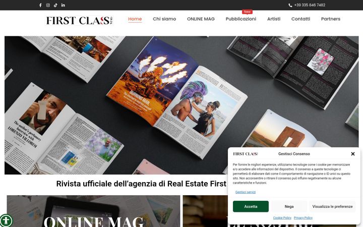 Screenshot di firstclassmagazine.it
