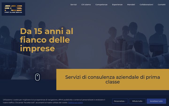 Screenshot of firstclassservizi.it