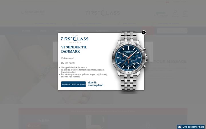 Screenshot of firstclasswatches.co.uk