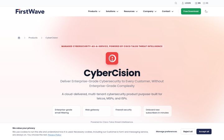 Screenshot of firstcloudsecurity.net