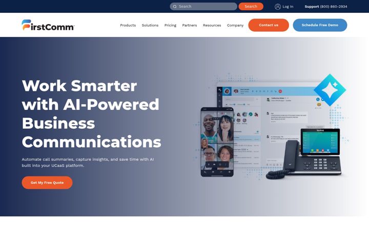Képernyőkép: firstcomm.com