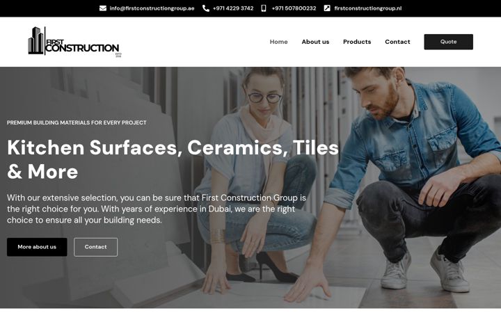 Screenshot of firstconstructiongroup.ae
