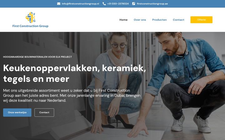 Screenshot of firstconstructiongroup.nl