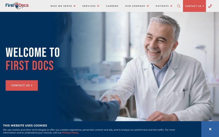 Screenshot of firstdocs.com