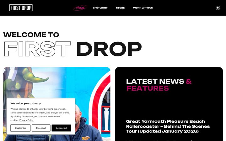 Screenshot of firstdrop.uk