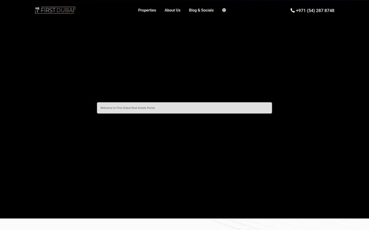 Screenshot of firstdubai.ae
