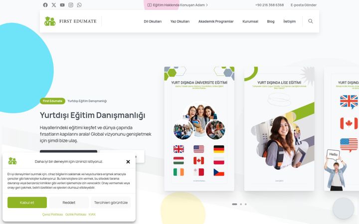 Screenshot of firstedumate.com