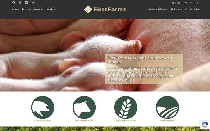 Screenshot of firstfarms.dk
