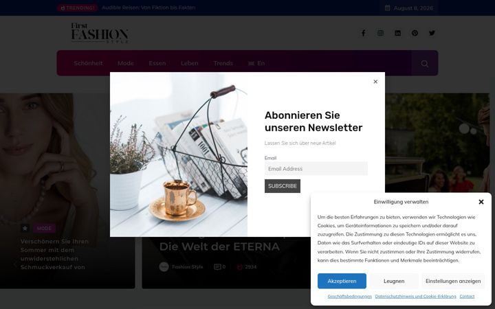 Screenshot of firstfashionstyle.de