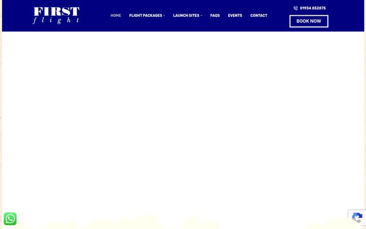 Screenshot stránky firstflight.co.uk