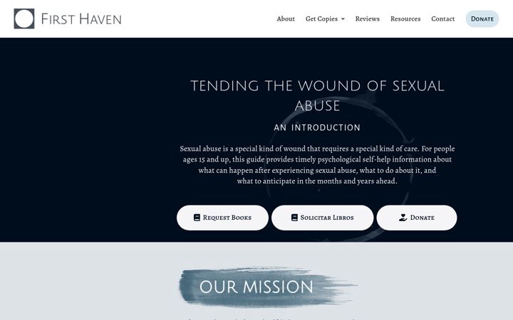 Screenshot of firsthaven.org