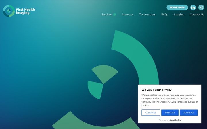 Screenshot of firsthealthimaging.co.uk
