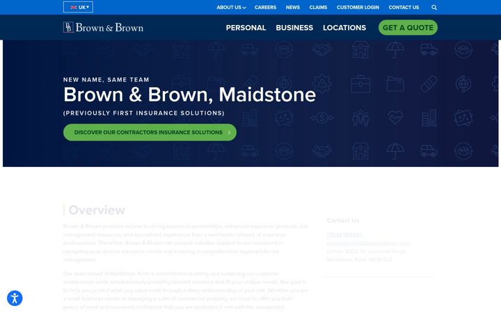 Screenshot of firstins.co.uk