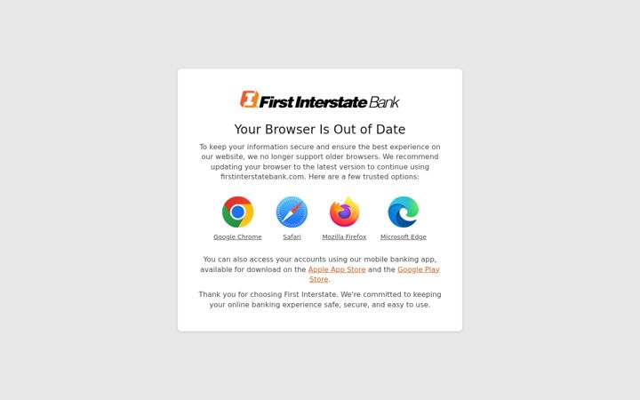 Screenshot of firstinterstatebank.com