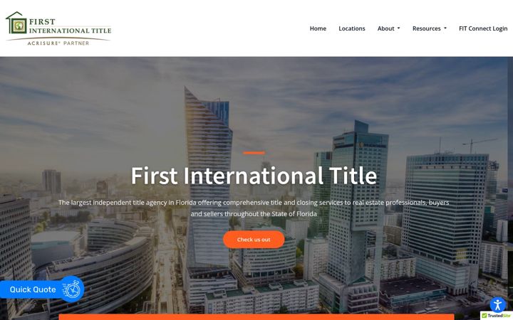 Screenshot of firstintitle.com