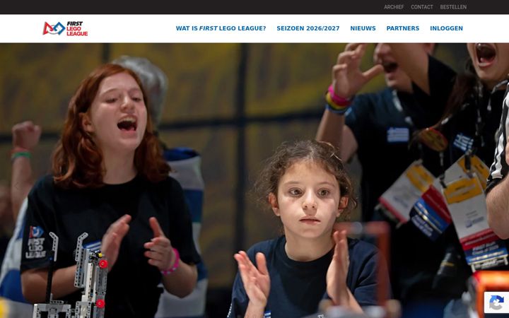 Screenshot of firstlegoleague.nl