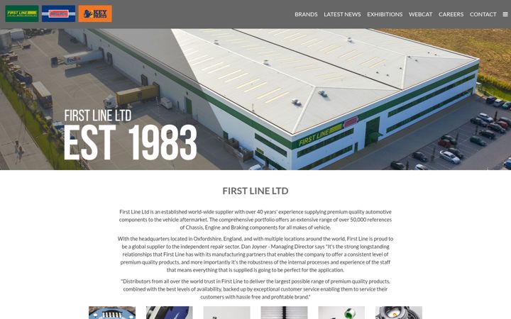 Screenshot of firstline.co.uk