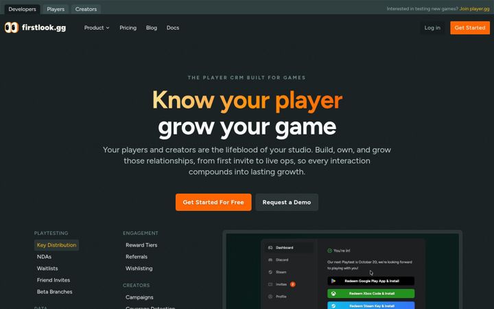 Screenshot of firstlook.gg