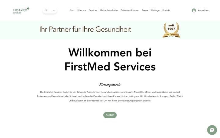 Екранна снимка на firstmed-services.de