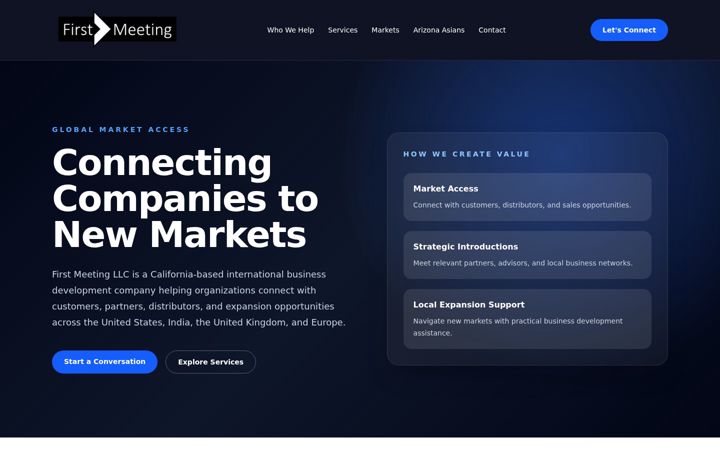 Screenshot of firstmeeting.net
