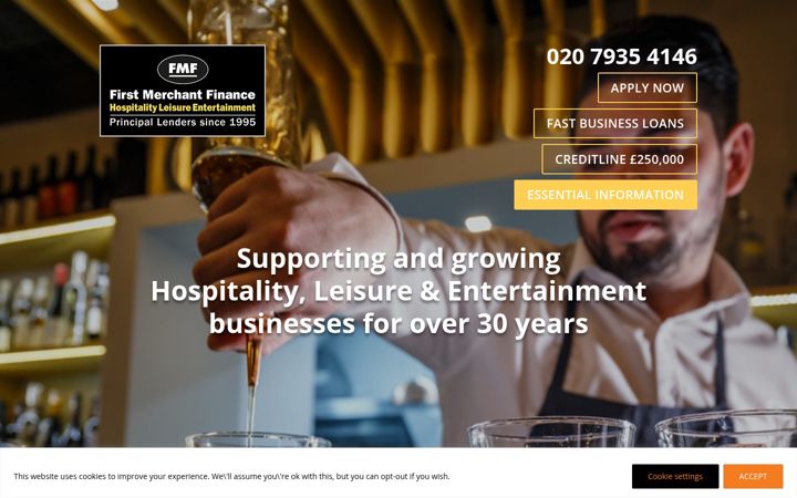 Screenshot of firstmerchant.co.uk