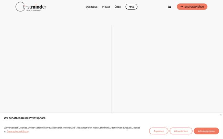 Screenshot of firstminder.de