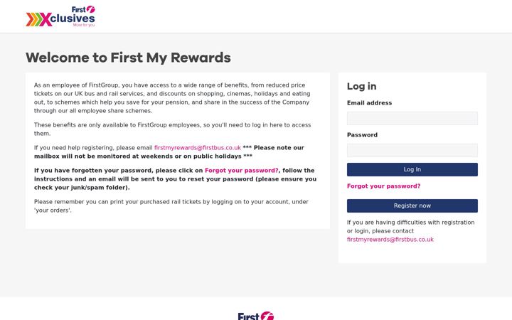 Screenshot of firstmyrewards.co.uk
