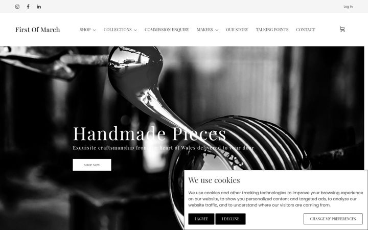 Screenshot of firstofmarch.com