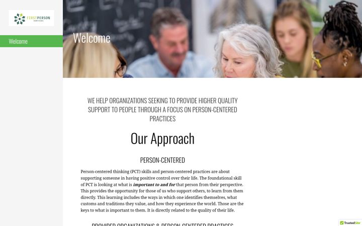 Screenshot of firstpersonservices.com