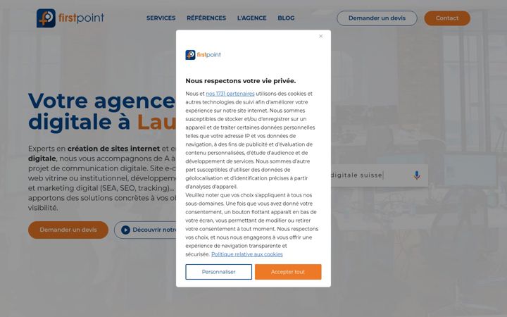 Screenshot of firstpoint.ch