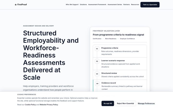 Screenshot of firstproof.co.uk